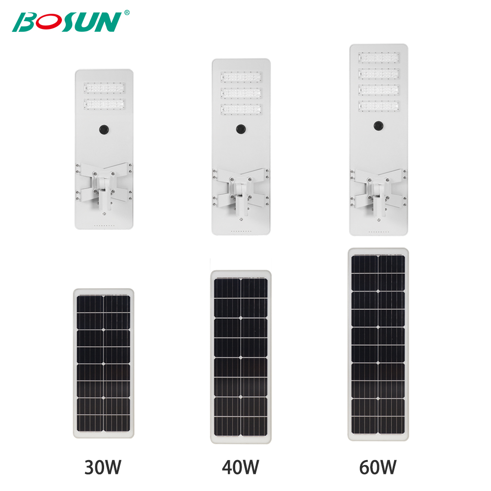 BOSUN solar led street lamp rotatable light head angle
