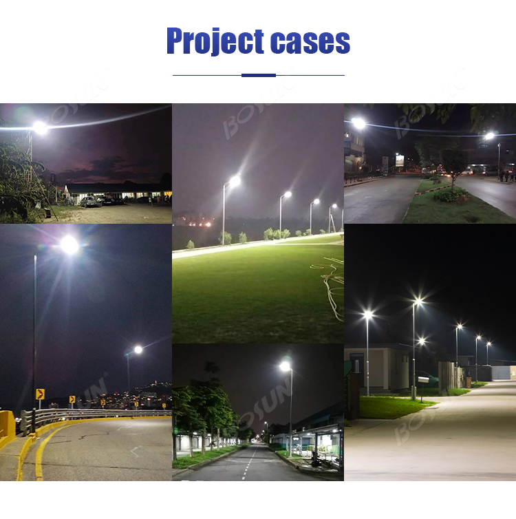 all in one solar street light project cases