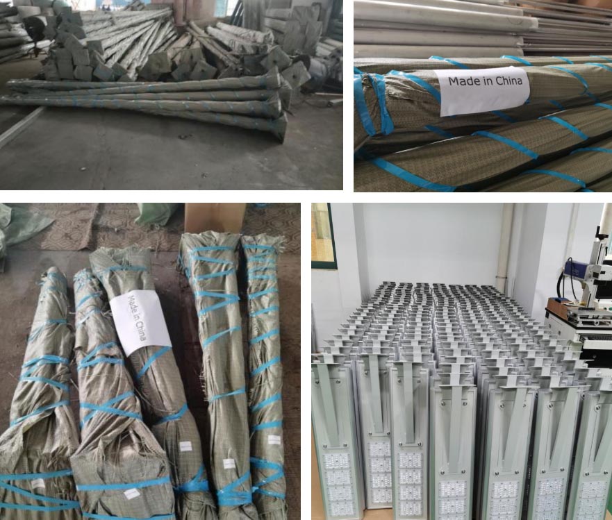 Solar street light antiblackout and light pole project in korea