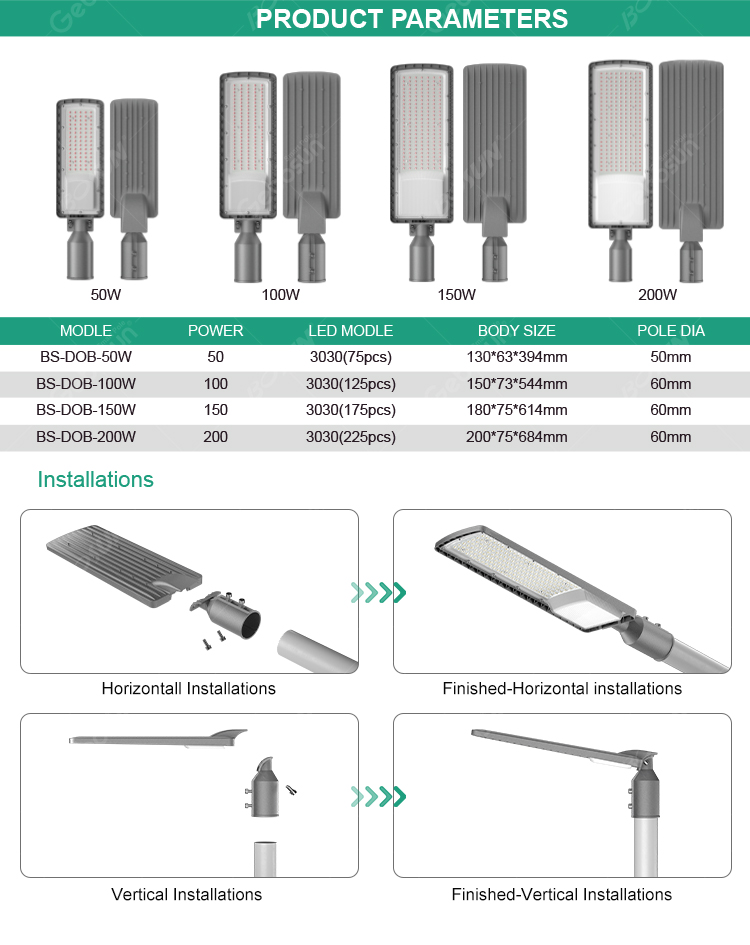 led light street