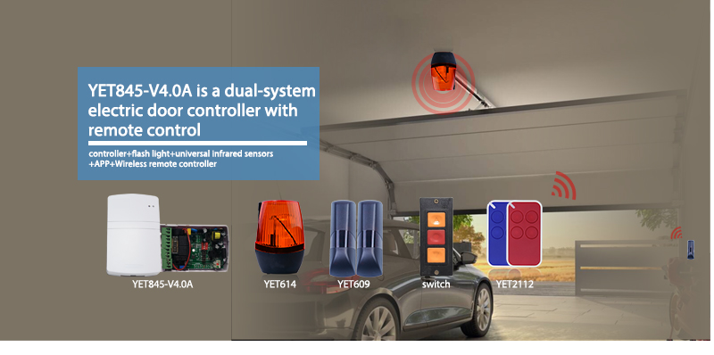 YET845-V5.0 220VAC Tubular motor rolling shutter control board gate opener controller
