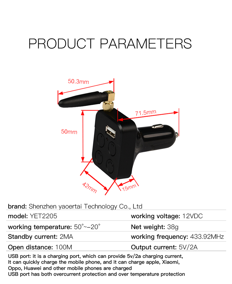 car vehicle garage door rf remote control