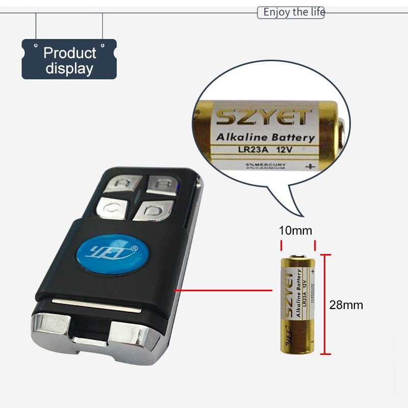 433.92 mhz remote control