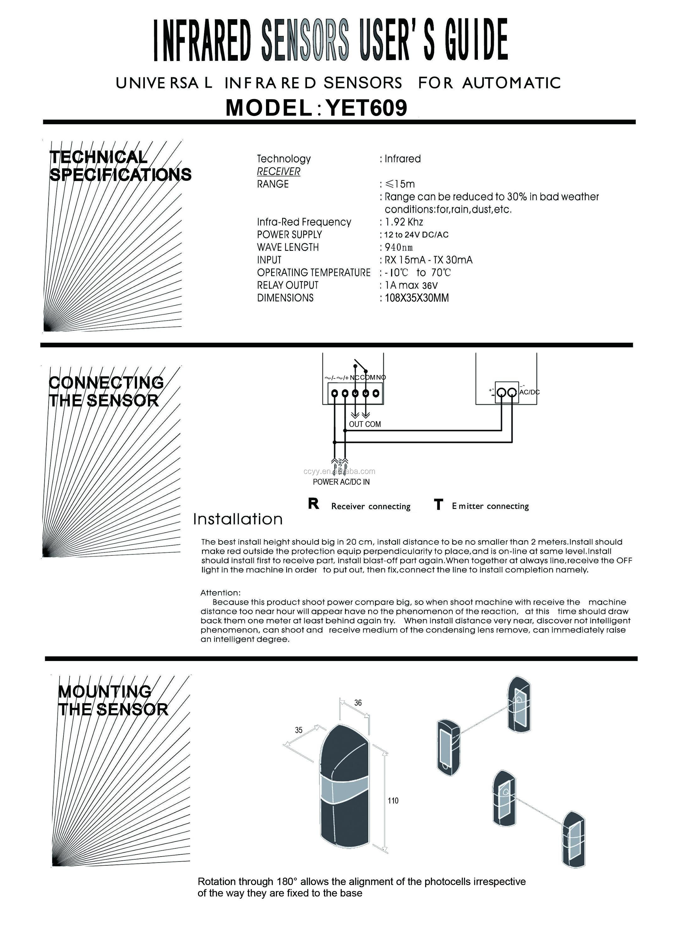 single beam sensor