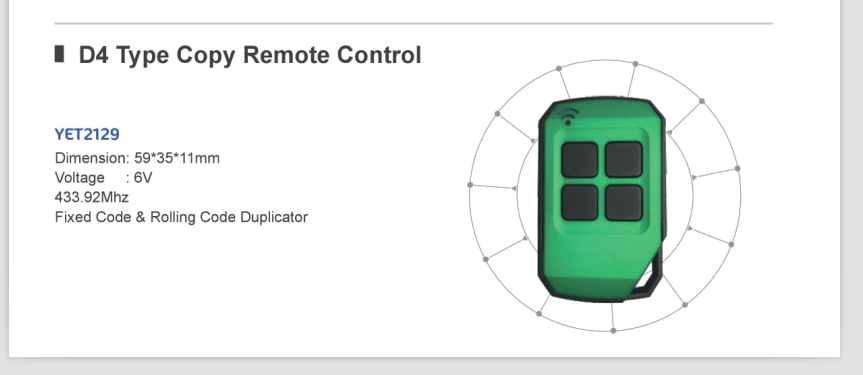 rf remote control