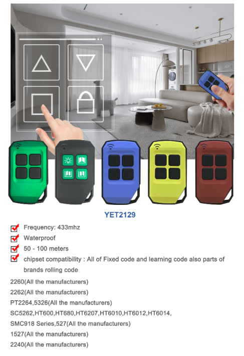 universal garage door opener remote