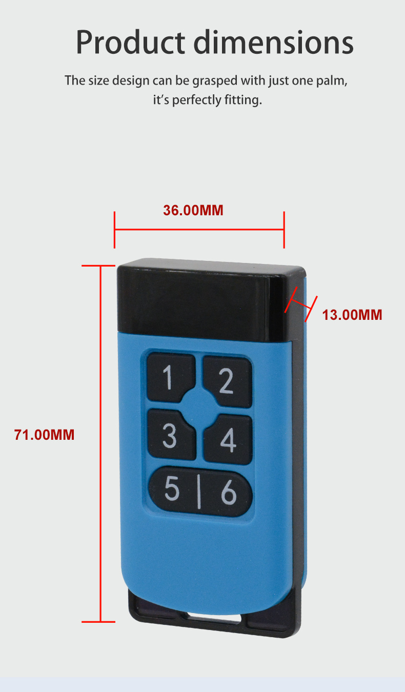 Remote Control Garage Door Size