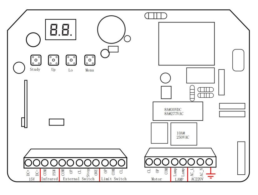 sliding door receiver