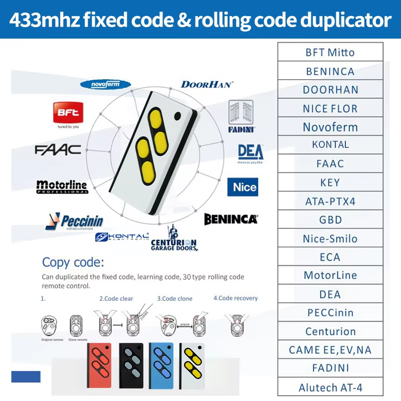 gate remote control duplicate