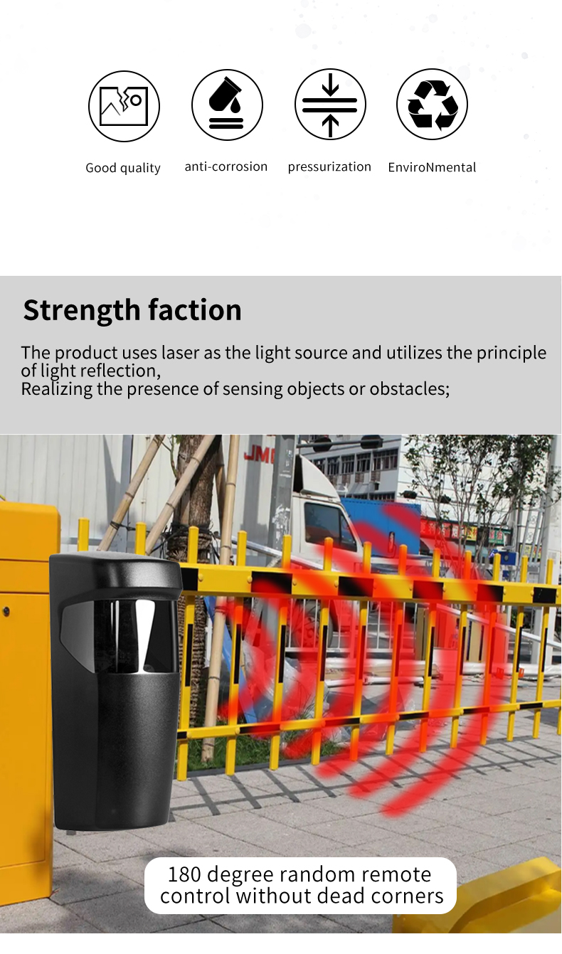 reflective laser photocell beam sensor
