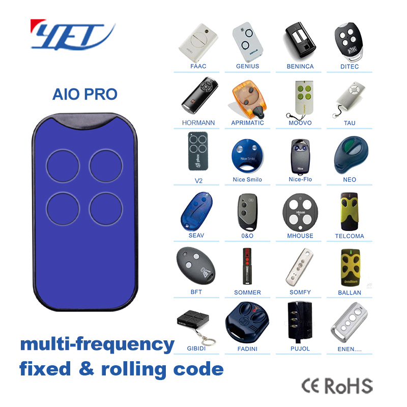 AIO PRO multi-frequency fixed & rolling code remote control duplicator