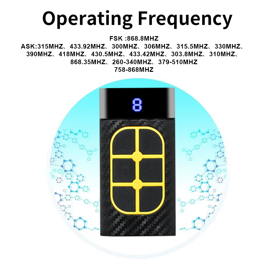 garage door remote control frequency