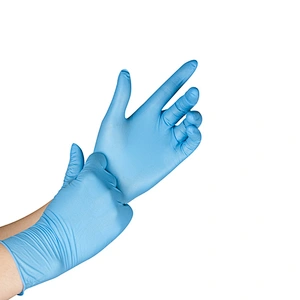Hot safety housework pure nitrile gloves China powder free comfortable disposable pure nitrile gloves