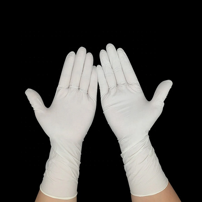 top premium disposable white natural latex gloves comfortable grip sterile gloves hot sale top quality safety gloves