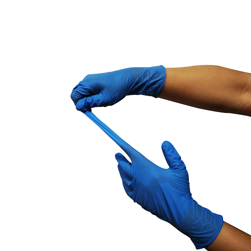 powder free blue disposable nitrile gloves good elasticity hair dyeing housework gloves cheap wholesale high quality gloves