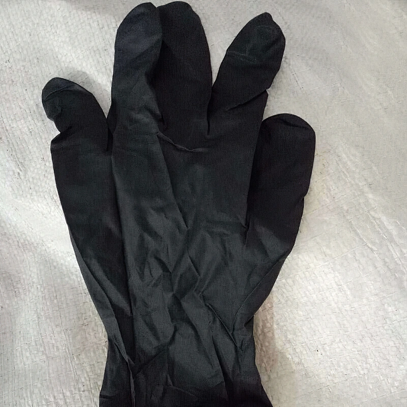 Hot black nitrile gloves powder free cleaning gloves rubber nitrile best nitrile gloves for mechanics
