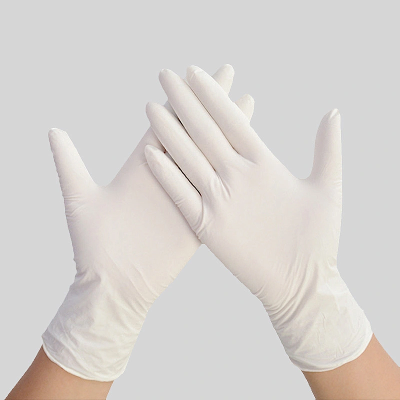 Cheap Disposable  Powder Free Examination Latex gloves Hot  Non Medical Nail Latex Gloves