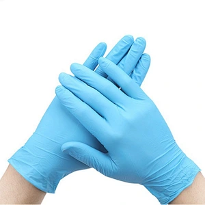 Wholesale power free disposable working hand gloves nitrile non medical high quality cheap price safety gloves