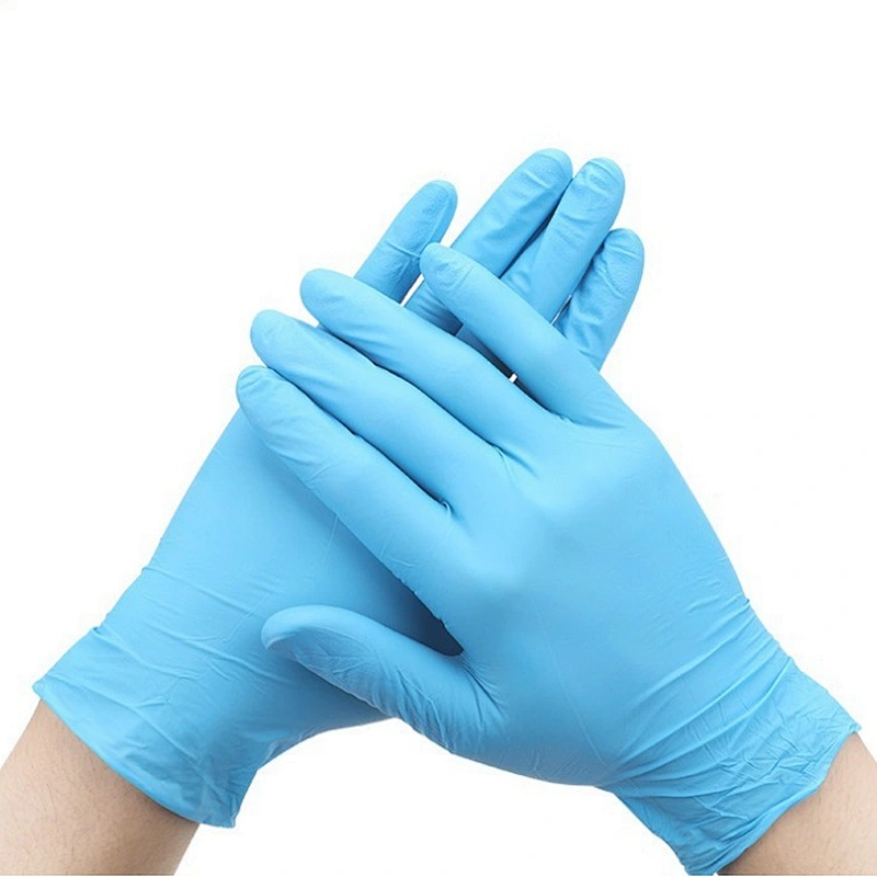 Wholesale power free disposable working hand gloves nitrile non medical high quality cheap price safety gloves