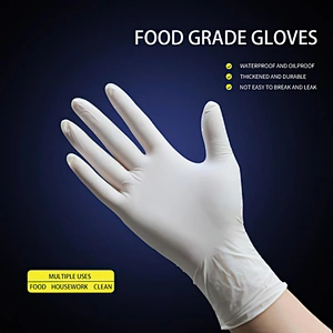 Wholesale high quality disposable latex gloves laboratory work powder free safety gloves