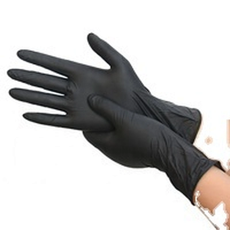 High Quality Strong Black Nitrile Gloves Tattoo Powder Free Cheap Comfort Salon Industrial Nitrile Gloves