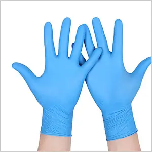 Wholesale power free high quality nitrile gloves disposable cheap price guantes de nitrilo sin polvo