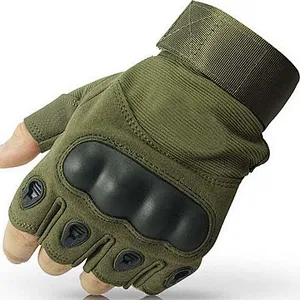 high quality sweat absorbent breathable camouflage outdoor combat half finger gloves tactical