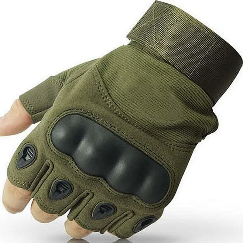 high quality sweat absorbent breathable camouflage outdoor combat half finger gloves tactical