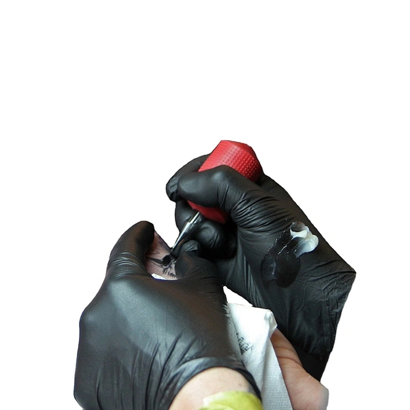 Top premium black diamond texture Nitrile gloves wholesale factory hot sale disposable industrial gloves