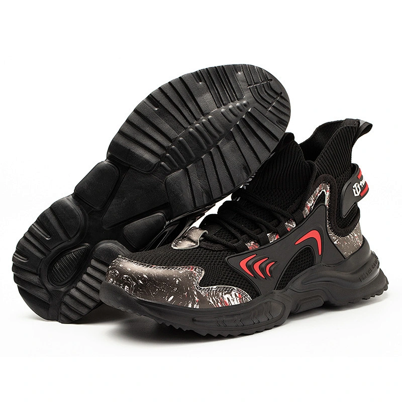 Wholesale steel baotou anti hit anti puncture high help lightweight fashion safety shoes cargo shoes tide shoes