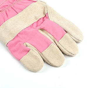 grade AB 10.5 inches gray winter original long cow leather comfortable safety working gloves for women