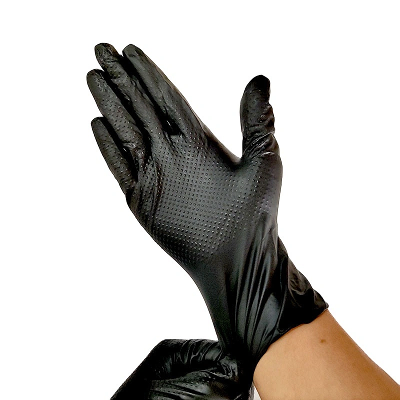 Reusable Garden Safeguard Disposable Diamond Synthetic Nitrile Gloves For Cooking