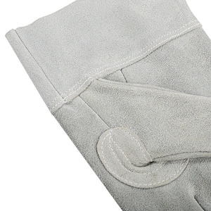 high quality grade AB men winter working cow split leather palm added safety driver gloves