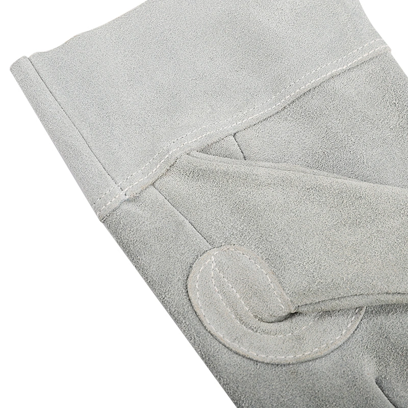 high quality grade AB men winter working cow split leather palm added safety driver gloves