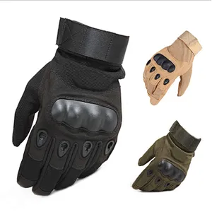 mens police army hand fitness mountaineering protective touch screen military full finger tactical gloves