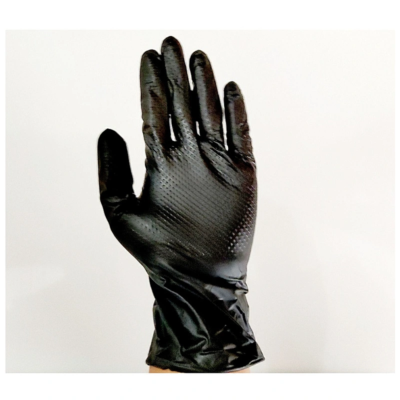 Harbor Freight Exam Large Disposable Examination Industrial Diamond Pattern Nitrile Blend Gloves