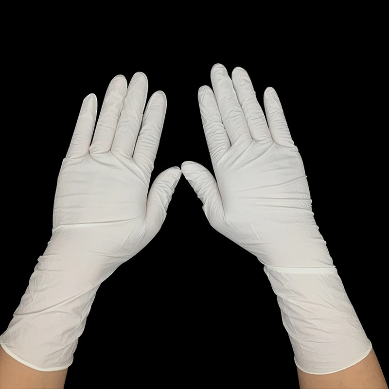 disposable powder free white nirile gloves high quality Health inspection gloves multi-purpose electronics industry gloves