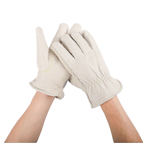 grade AB men thinulate c100 durable pig grain leather winter safety driver working gloves