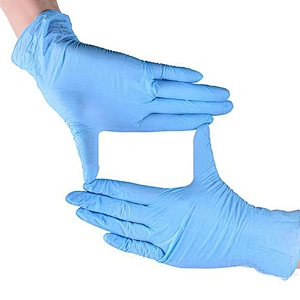 Cheap blue disposable nitrile gloves hot sale wholesale price top quality non-slip  gloves