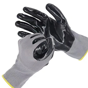 High Quality Cheapest Touch Screen Industrial Nitrile Garden Gloves Dipped Coating Gloves