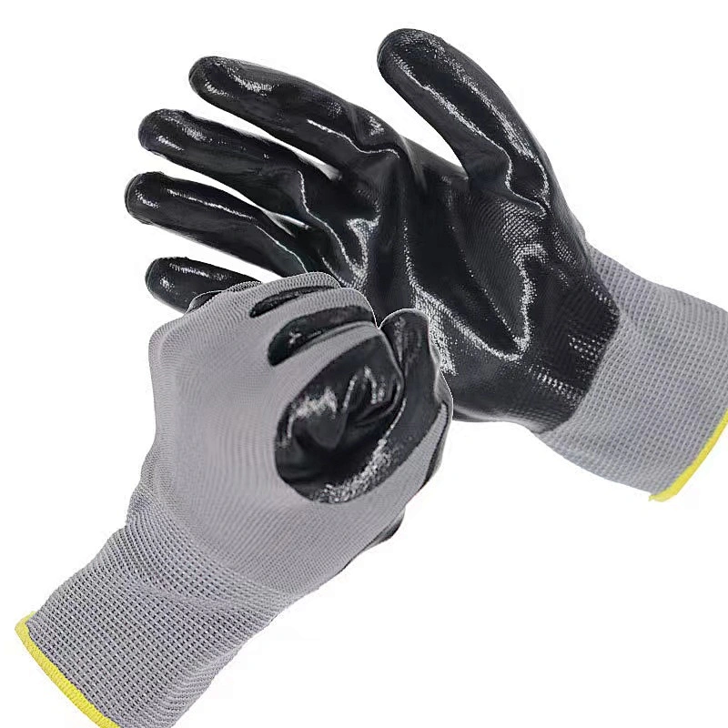High Quality Cheapest Touch Screen Industrial Nitrile Garden Gloves Dipped Coating Gloves