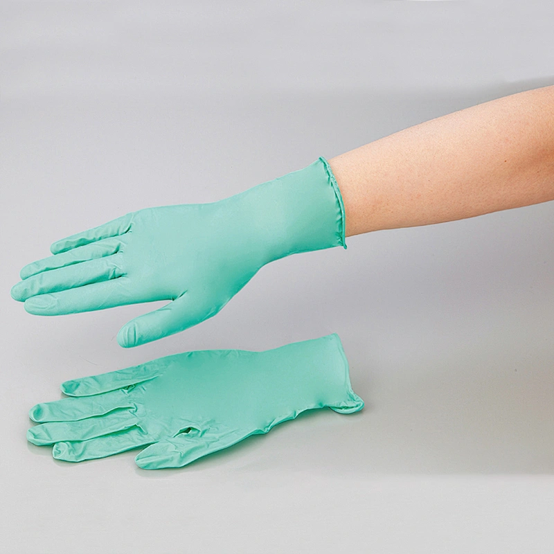 hot sale multipurpose green disposable nitrile gloves wholesale gloves for household work scientific research industry