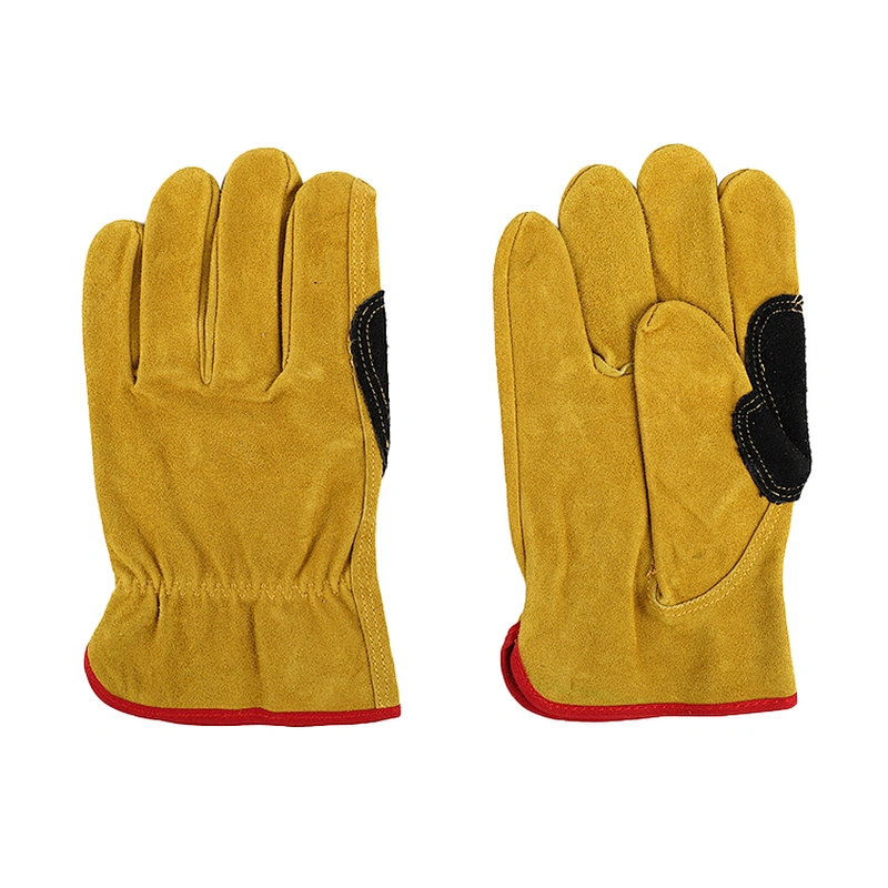 grade AB soft cow split leather winter men multi general purpose safety driver working gloves