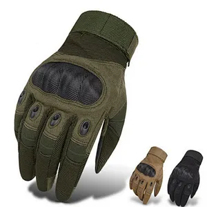 mens police army hand fitness mountaineering protective touch screen military full finger tactical gloves