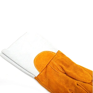 high quality cotton mechanical premium bulk argon working welding leather gloves for men
