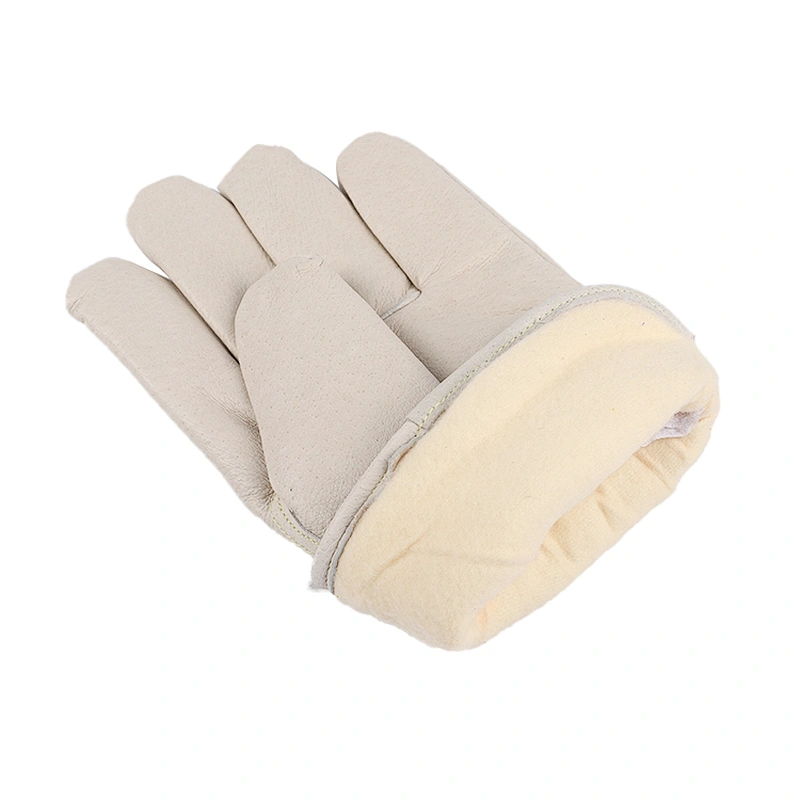 grade AB men thinulate c100 durable pig grain leather winter safety driver working gloves
