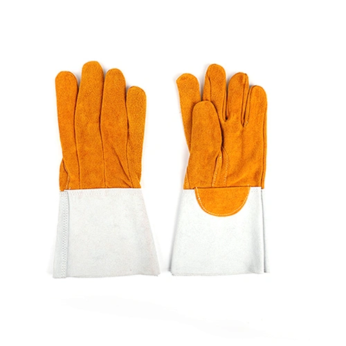high quality cotton mechanical premium bulk argon working welding leather gloves for men