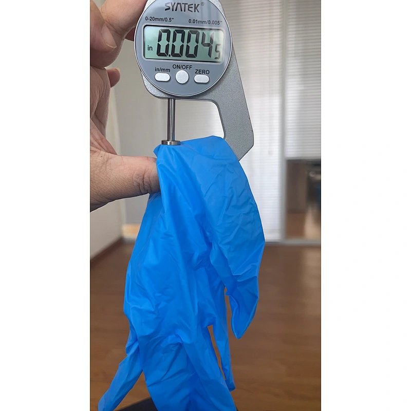 Cheap blue disposable nitrile gloves hot sale wholesale price top quality non-slip  gloves