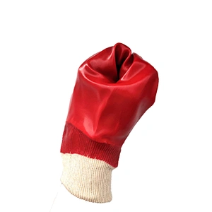 wholesale cheap anti acide radiator repair working pvc coated gloves for material handling