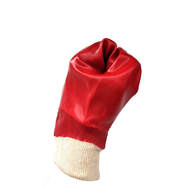 wholesale cheap anti acide radiator repair working pvc coated gloves for material handling